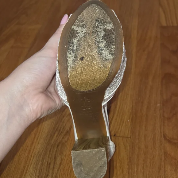 Jessica Simpson White Lace Platforms - Picture 12 of 14